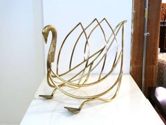 Brass Swan Magazine Rack
