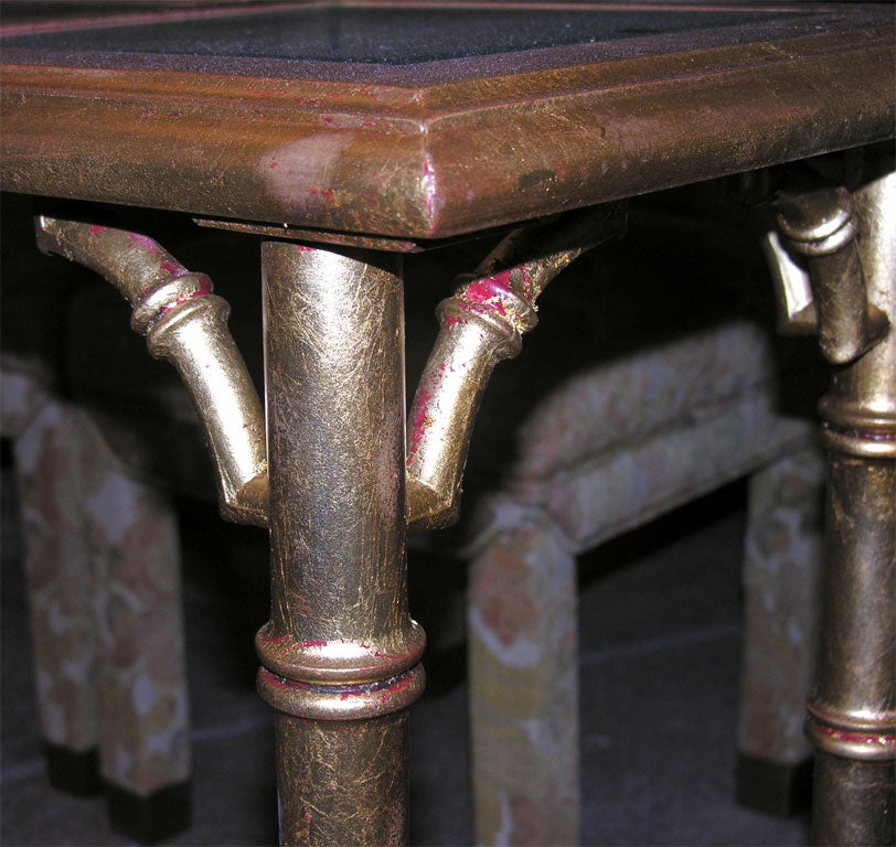 bamboo console table