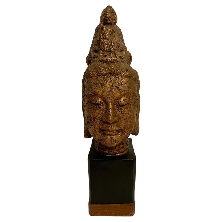 James Mont Gold Buddha Lamp at 1stDibs