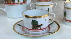 La Maison De Louis Cartier Gold Panther Kaffee-Set
