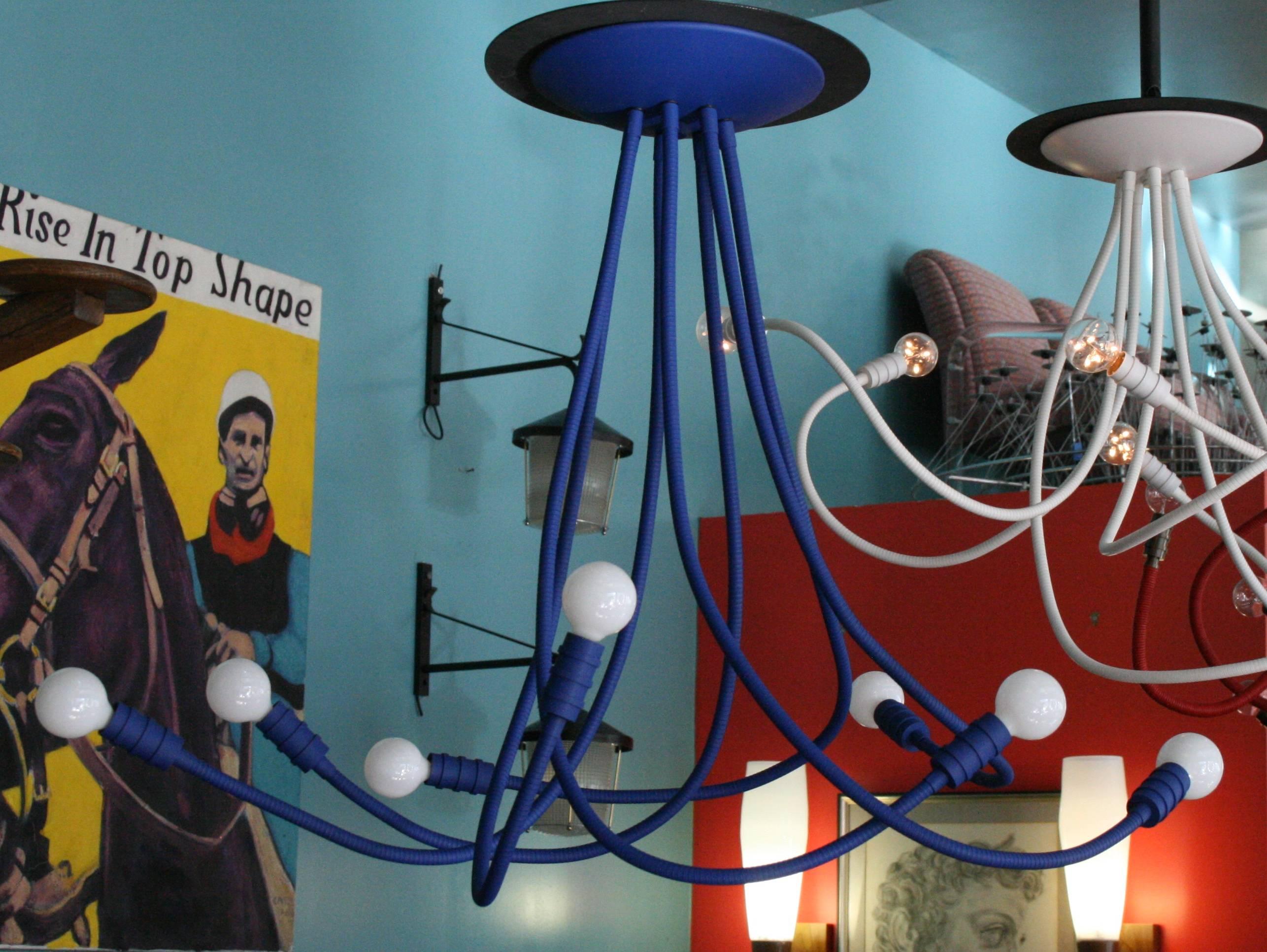 XXIe siècle et contemporain Lustre Meander bleu ultramarine en vente