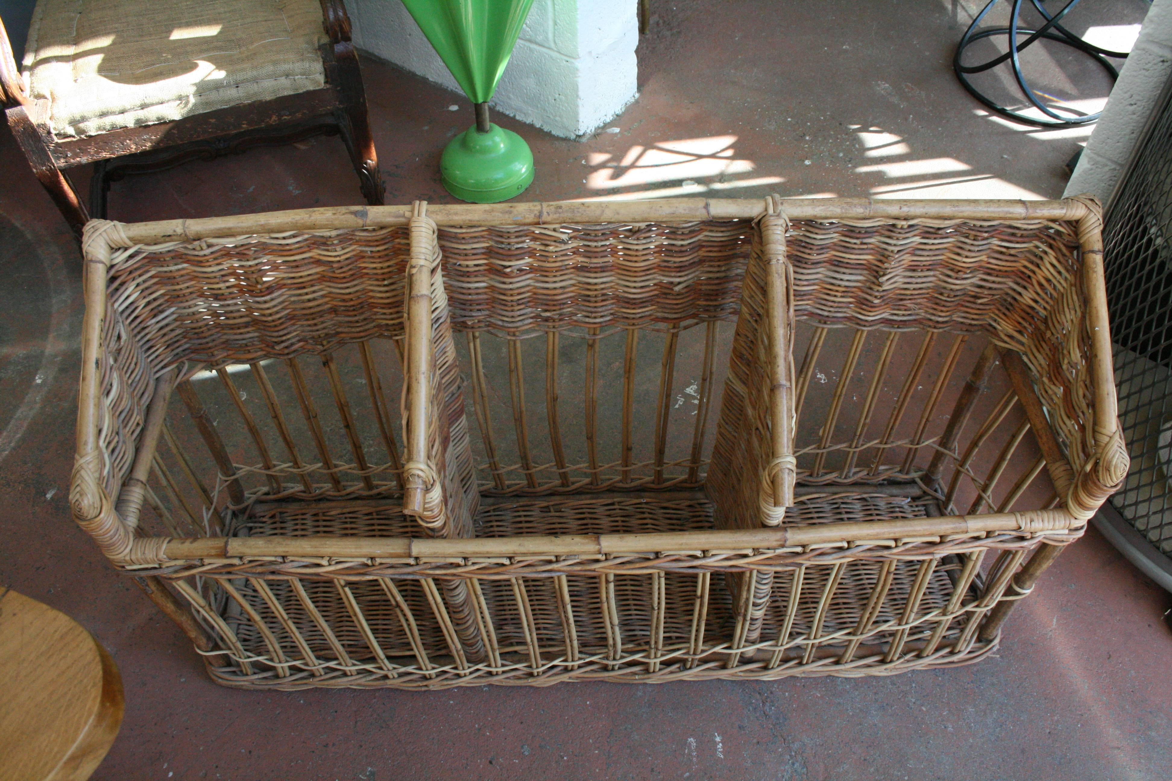 French Baguette Basket In Excellent Condition In Pound Ridge, NY
