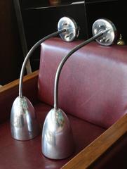Pair of original Kurt Versen adjustable reading lights