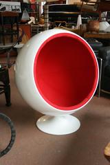 Vintage 1960s Fiberglass Ball Chair for Kids after a Model by Eero Aarnio