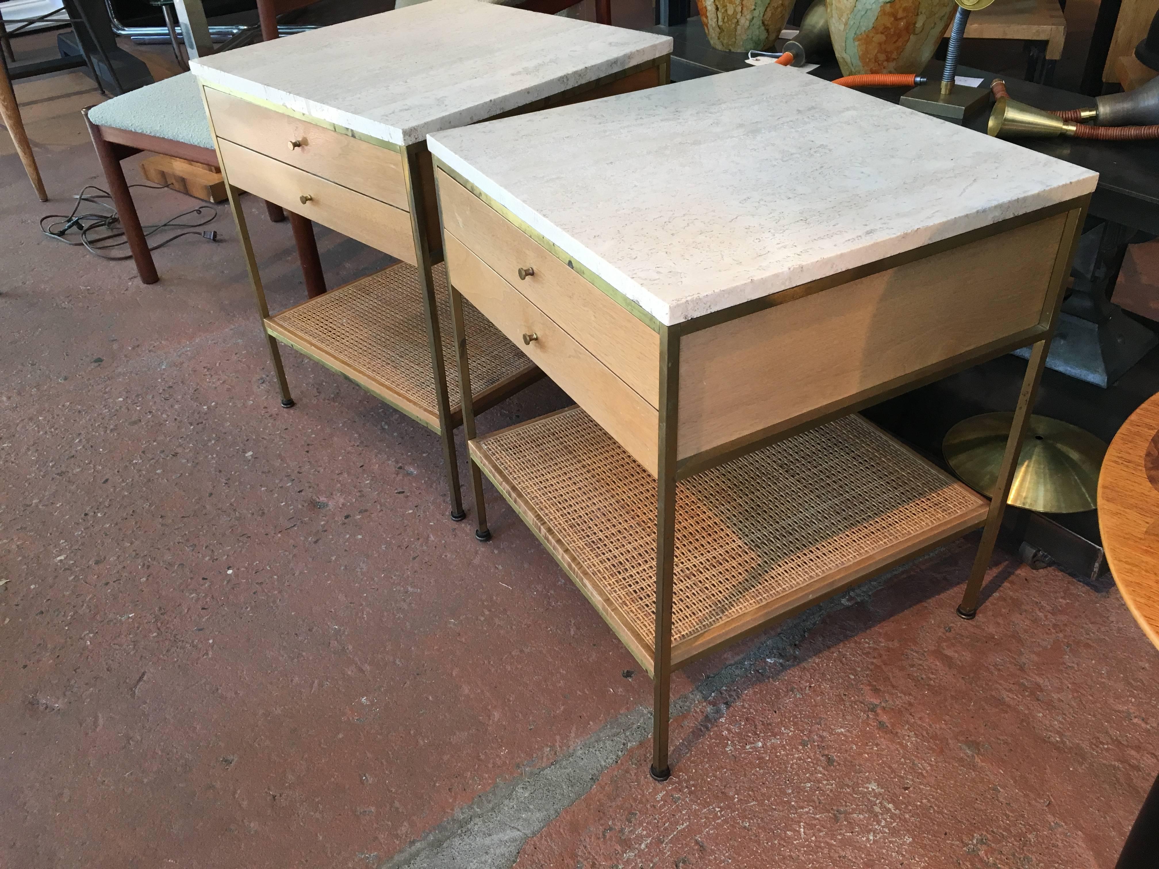 Pair of Paul McCobb Nightstands or End Tables In Excellent Condition In Pound Ridge, NY