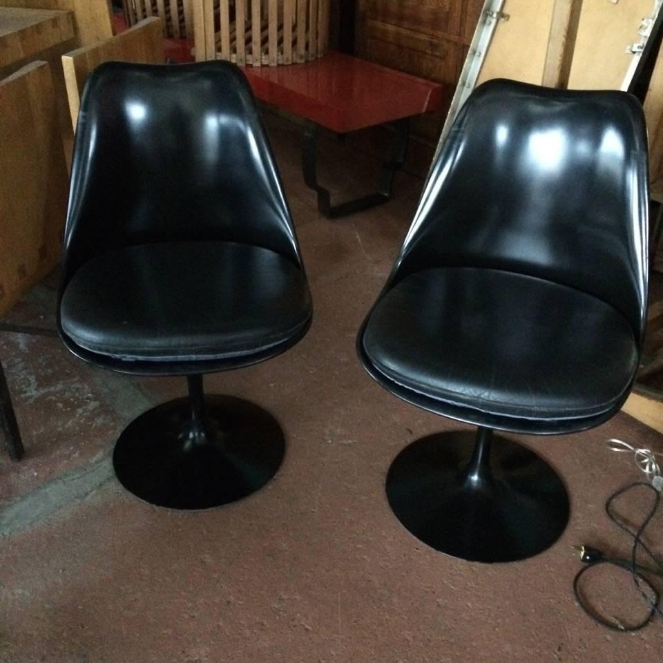 black tulip chairs