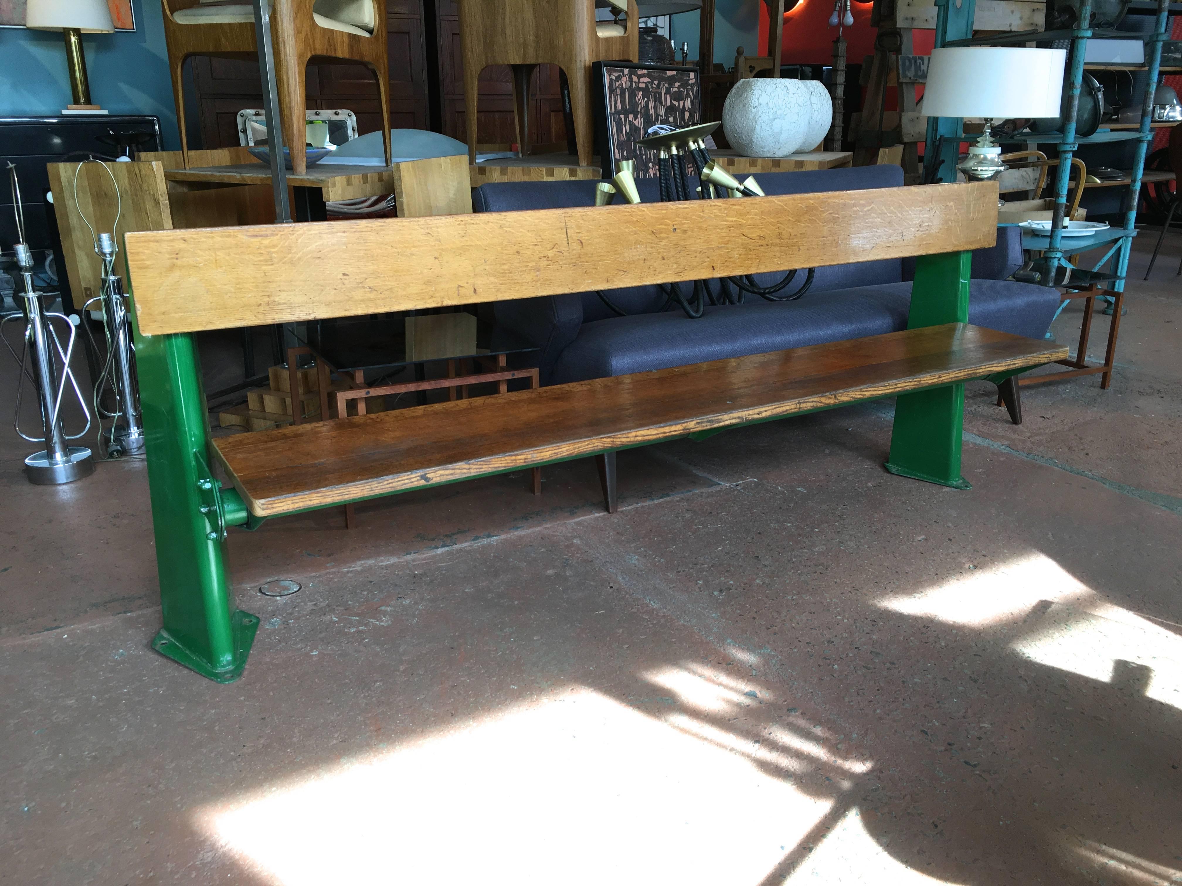 Bench by Jean Prouve, circa 1957 In Excellent Condition In Pound Ridge, NY