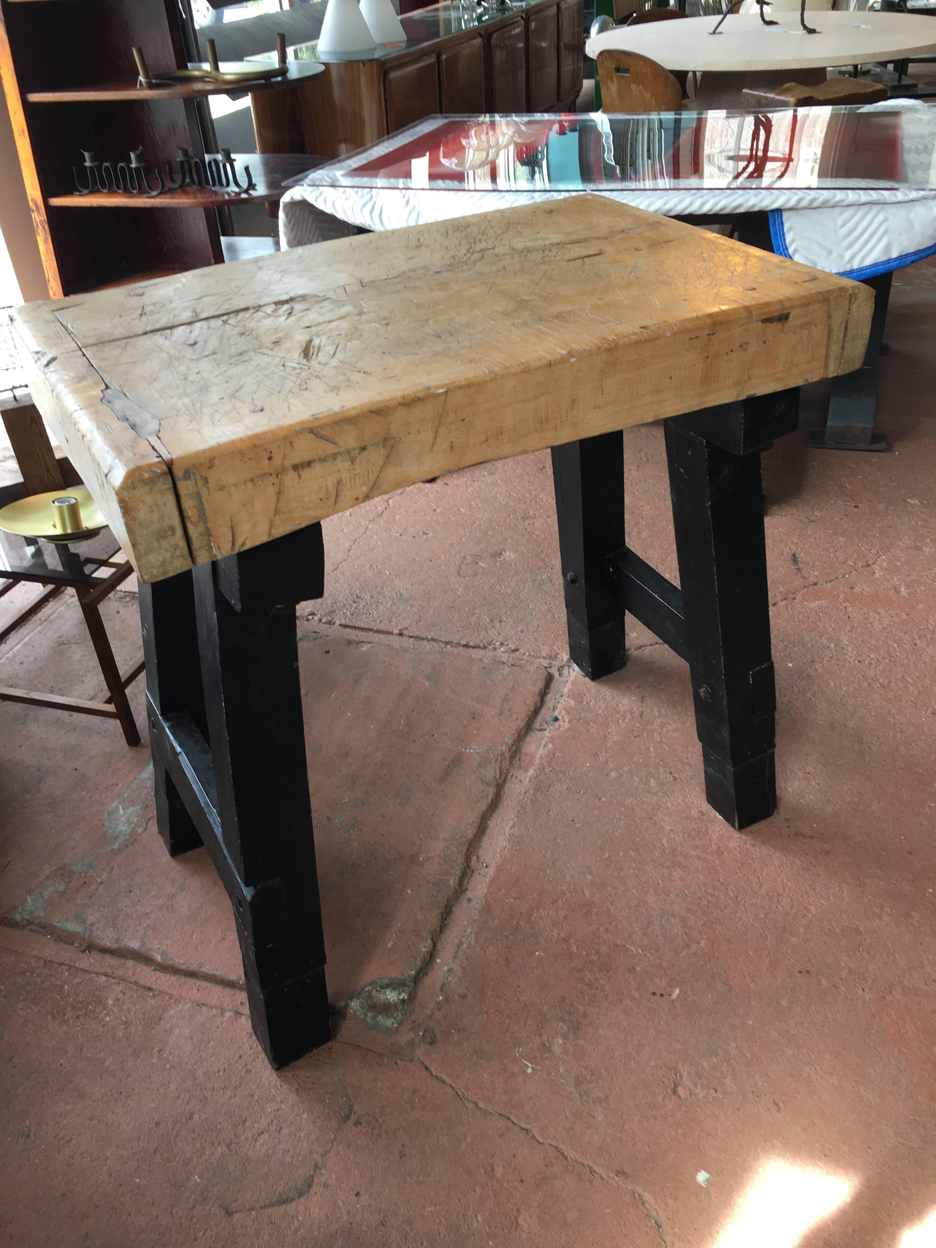 butcher block kitchen table