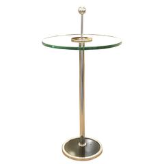 Small Chrome Side Table, Italy, 1970s