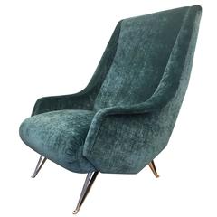 Exceptional Italian Mid-Century Lounge Chair by I.S.A