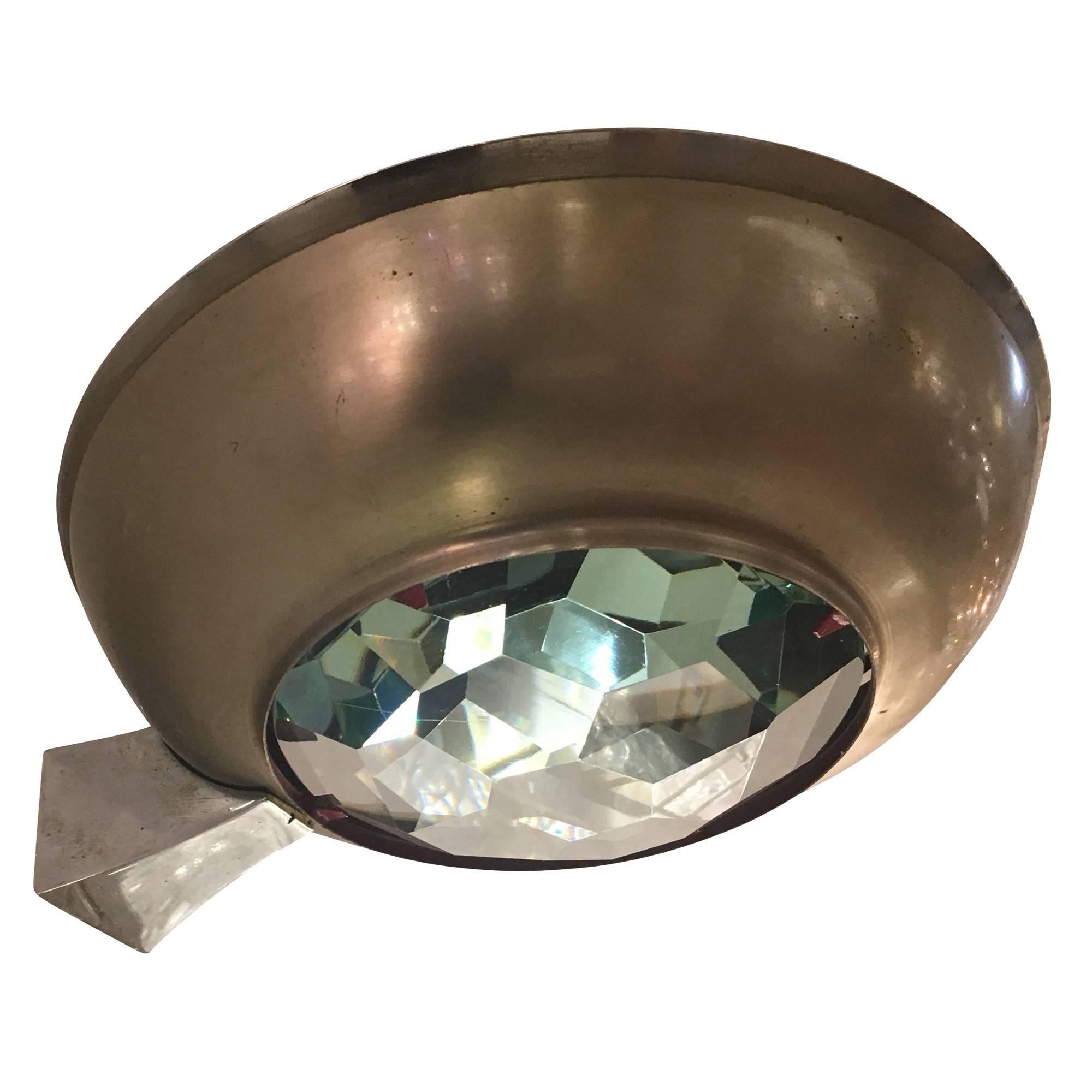 Max Ingrand for Fontana Arte Wall Light with Faceted Glass