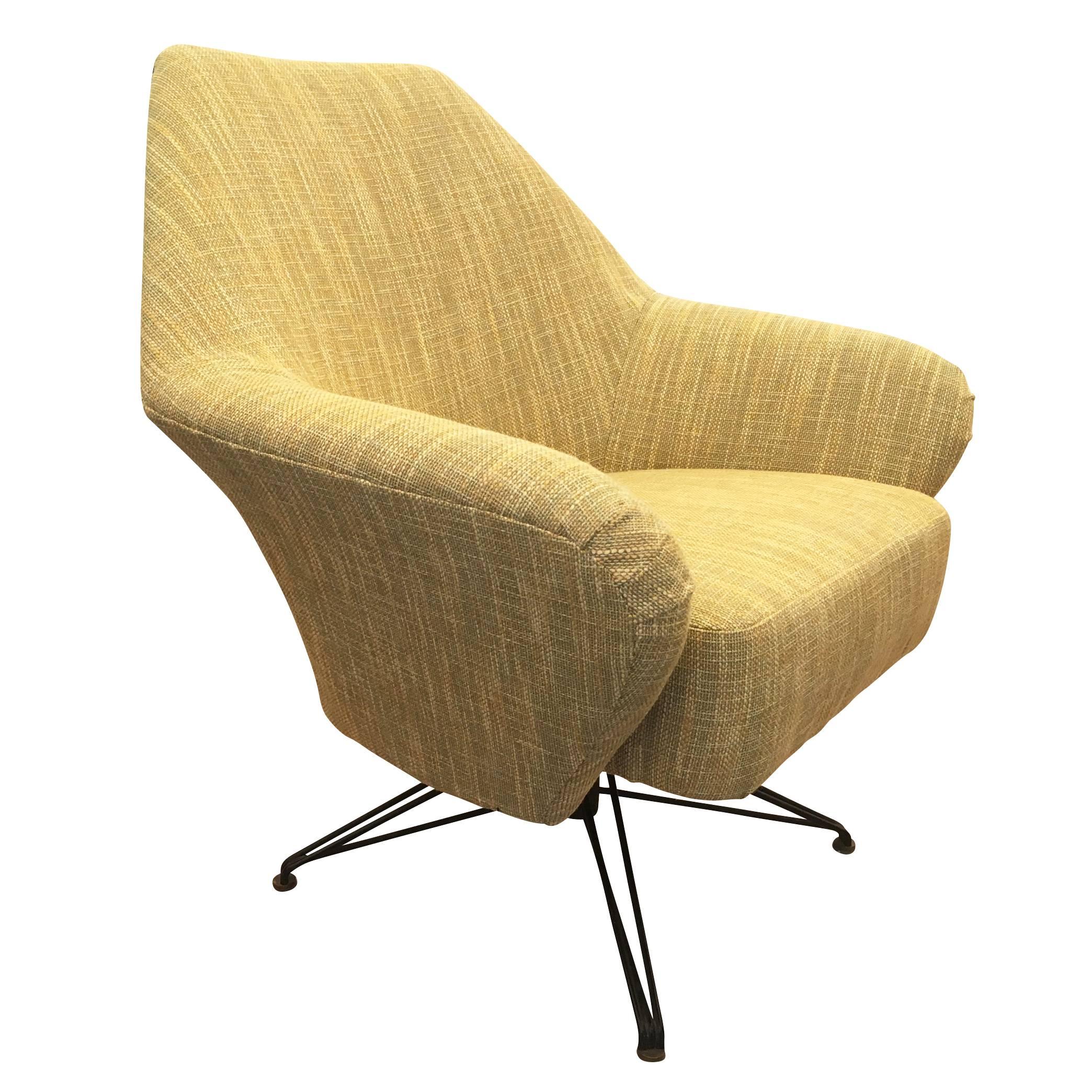 P32 Swivel Armchair by Osvaldo Borsani, Italy, 1956