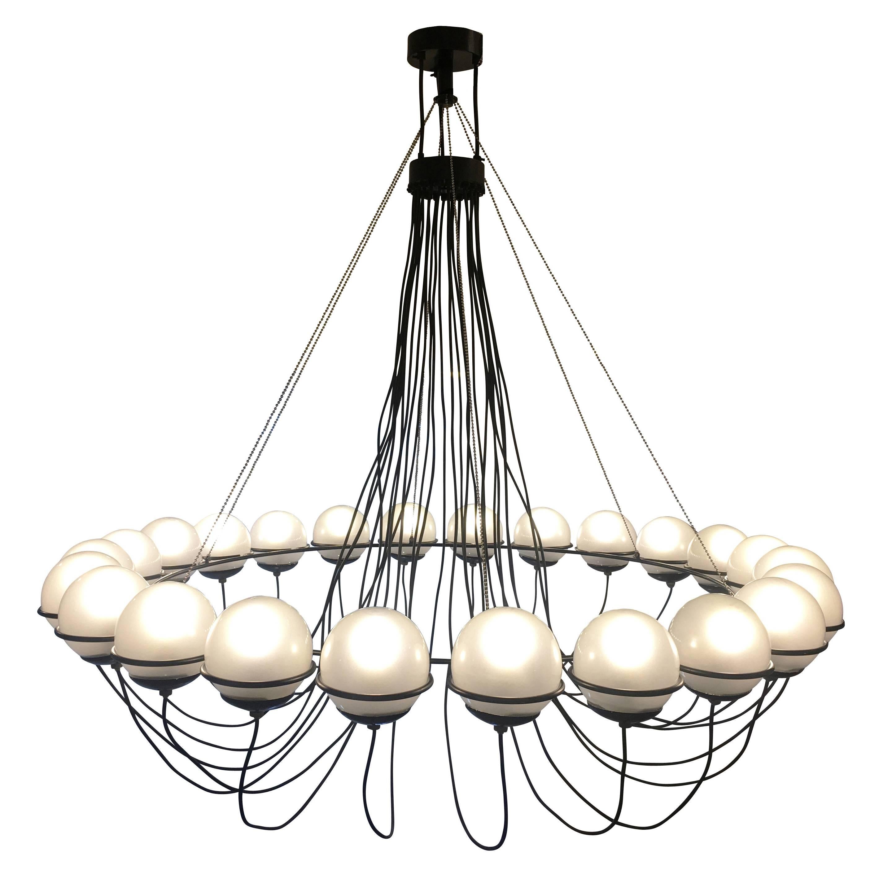 Large 24-Light Chandelier by Gino Sarfatti for Arteluce