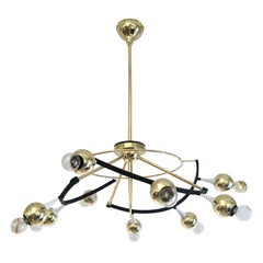 Orbital Stilnovo Attributed Chandelier, Italy, 1960s