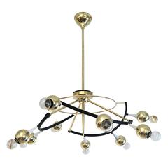Orbital Stilnovo Chandelier, Italy, 1960s 10