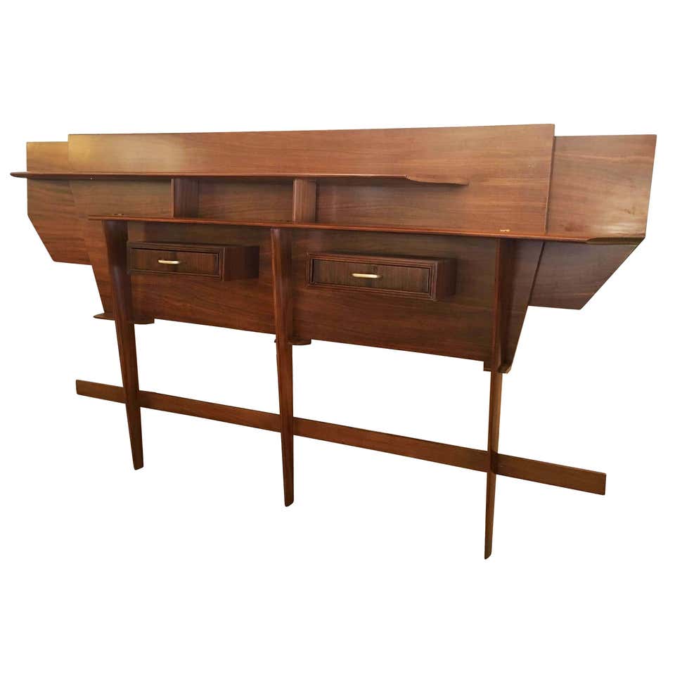 Italian Mid-Century Wall Console Unit at 1stDibs