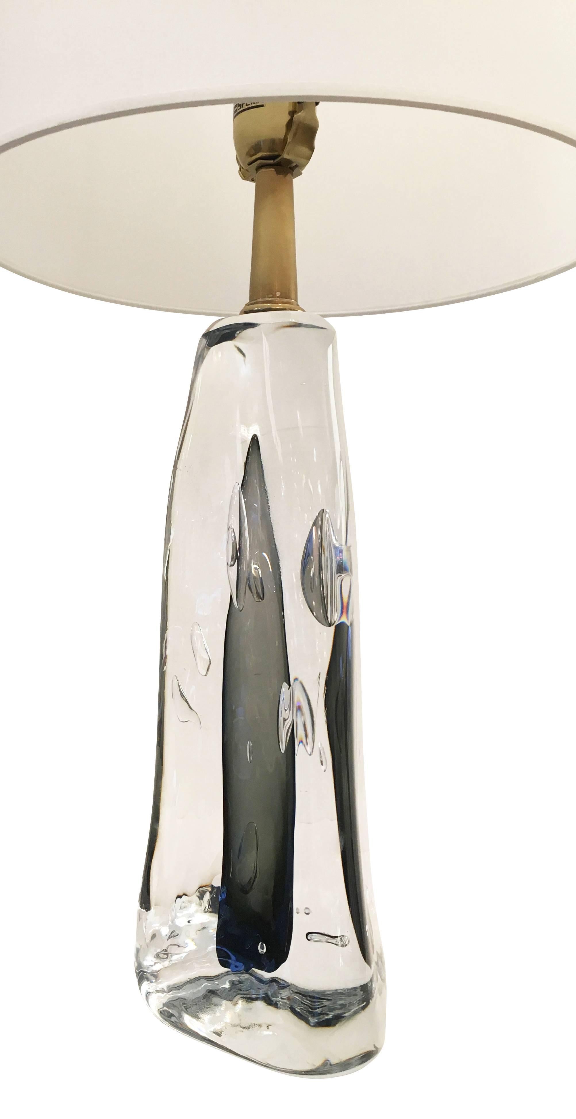 Contemporary “Bolla” Infused Glass Table Lamp by Esperia  for Gaspare Asaro