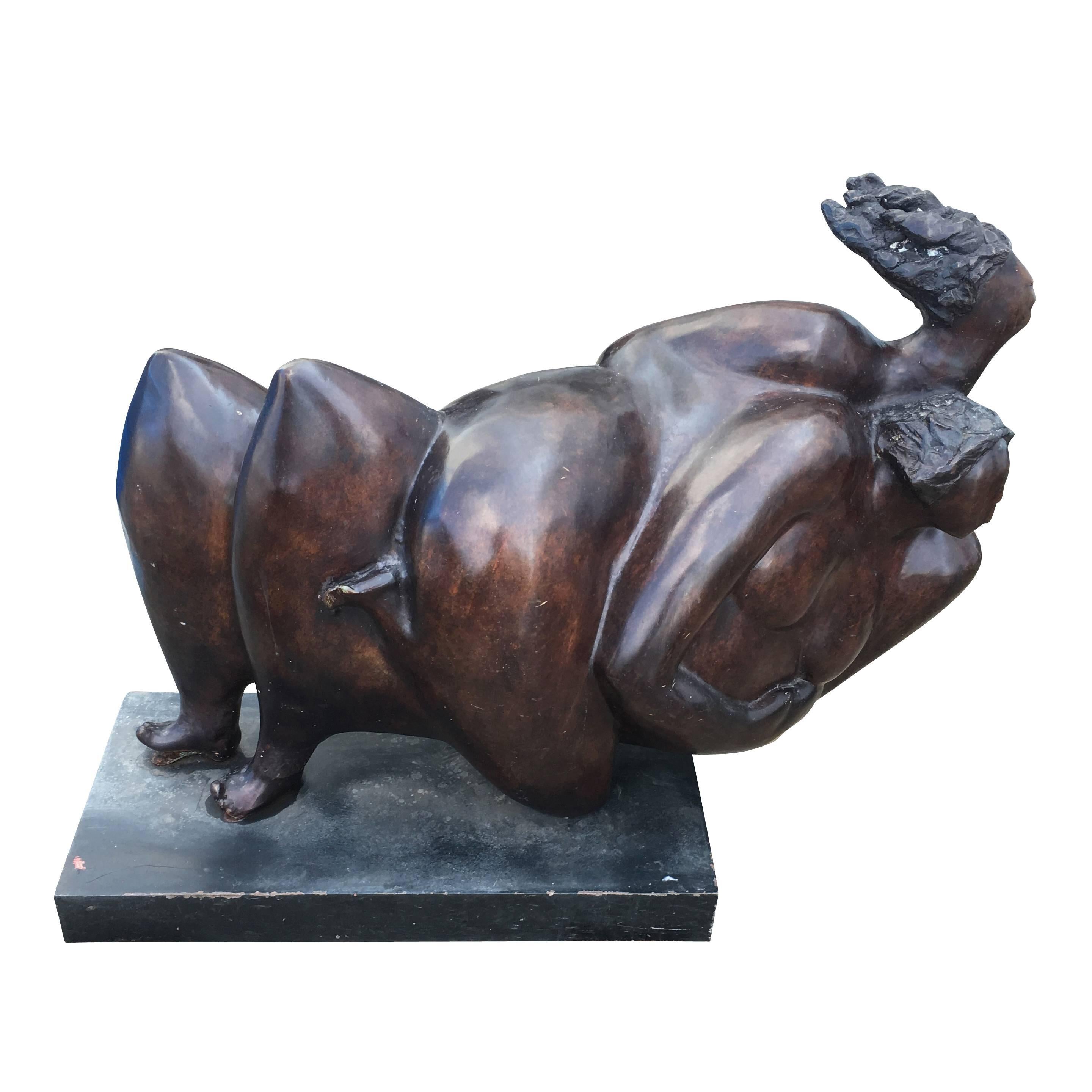 Large Oil Rubbed Bronze Sculpture 1