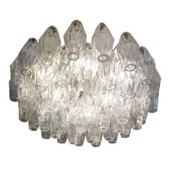 Poliedri Chandelier attributed to Venini