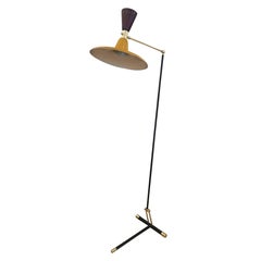 Adjustable Italian Mid-Century Floor Lamp