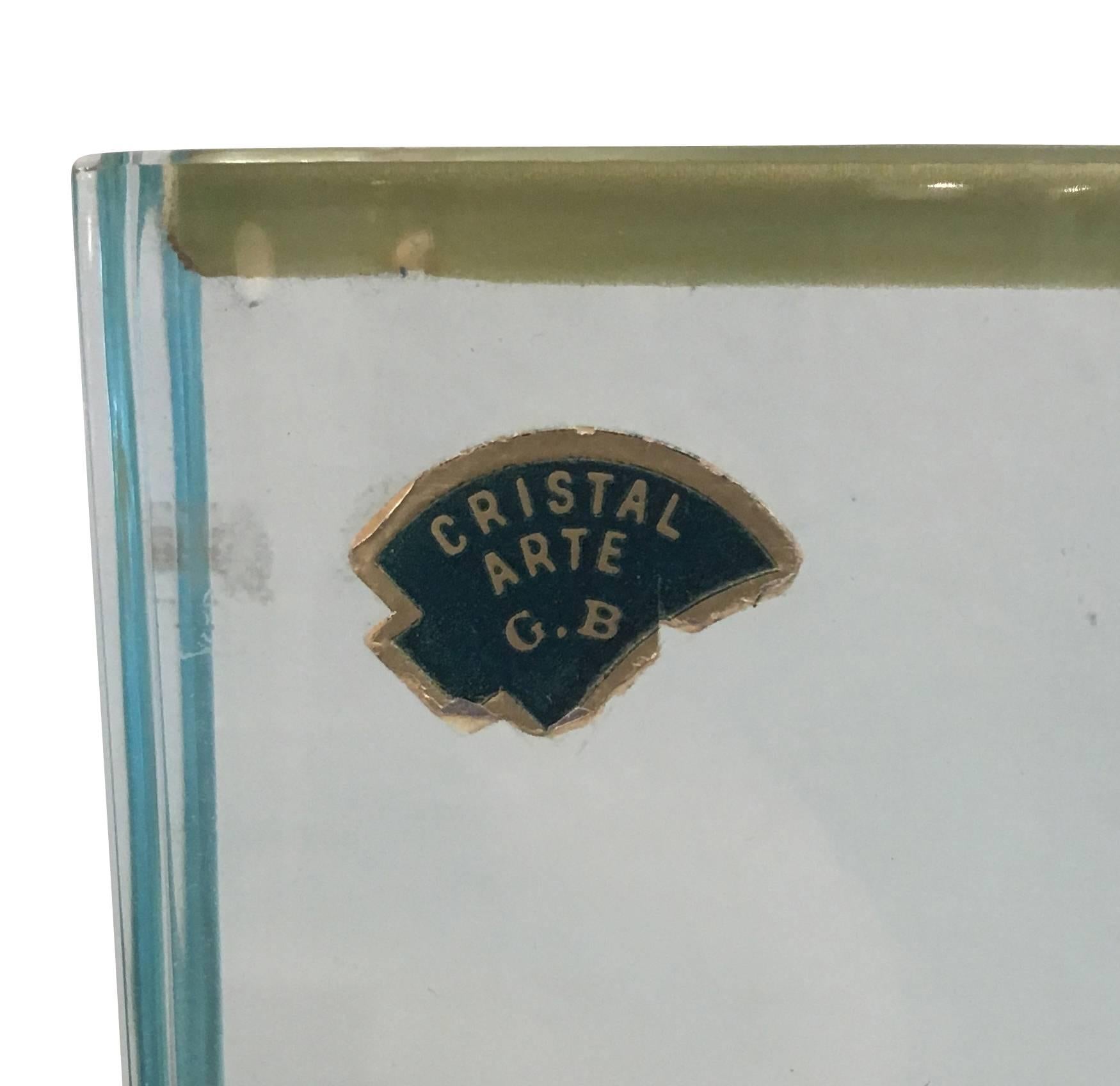 Cristal Arte Picture Frame, Italy, 1960s In Good Condition In New York, NY