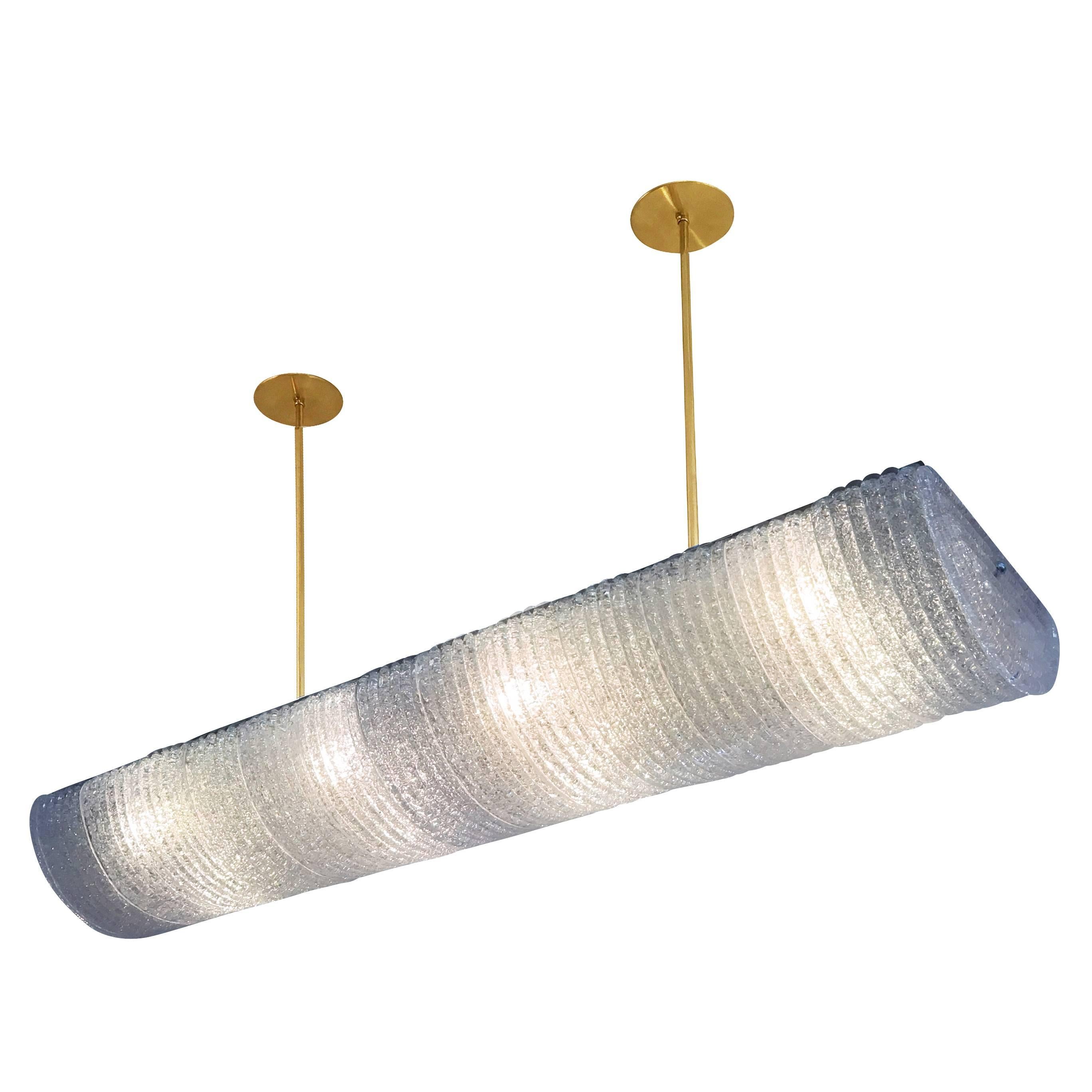 Elongated Ceiling Light in the Style of Barovier and Toso