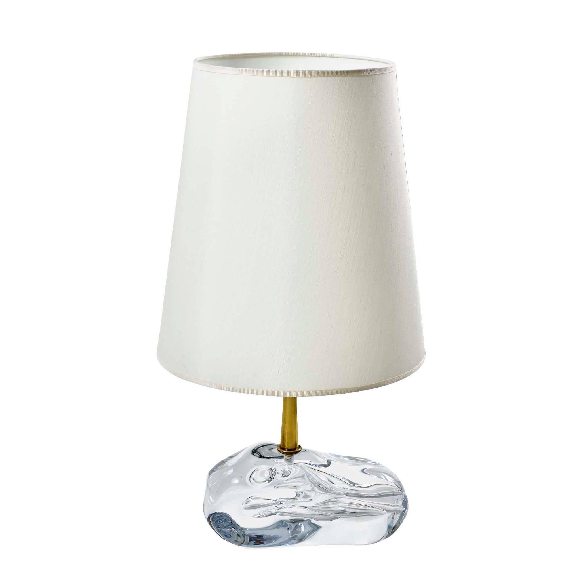 "Sassone" Glass Amber Table Lamp by Esperia for Gaspare Asaro For Sale