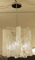 Interlocking Murano Glass Chandelier by Mazzega, Italy, 1960s