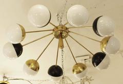 Stilnovo Style Flush Mount Chandelier