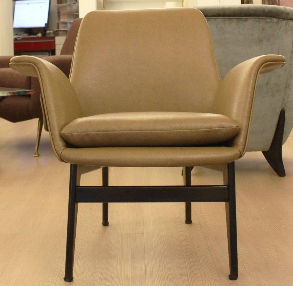 Mid-Century Modern Diminutive 1960s Italian Lounge Chairs