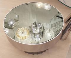 Italian 1970s Steel Coffee Table with Glass Top