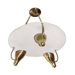 Vintage Gino Sarfatti Style Chandelier for Lightolier