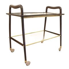 Ico Parisi Bar Cart with Removable Tray, Italy, 1960s