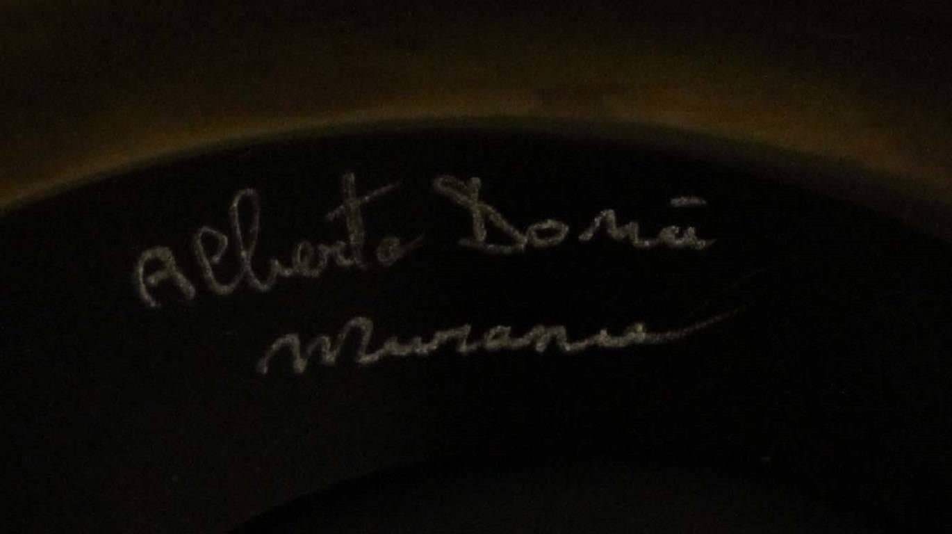 italien Vase en verre de Murano irisé clouté en vente