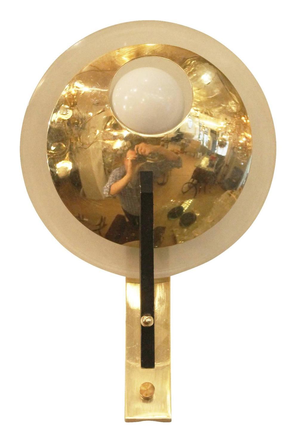 Small Mid-Century Brass Stilnovo Sconces at 1stdibs