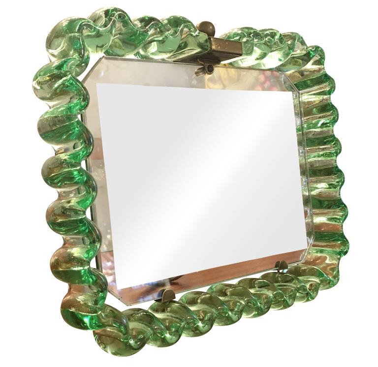 Murano Glass Picture Frame by Venini, Italy, 1960s at 1stDibs