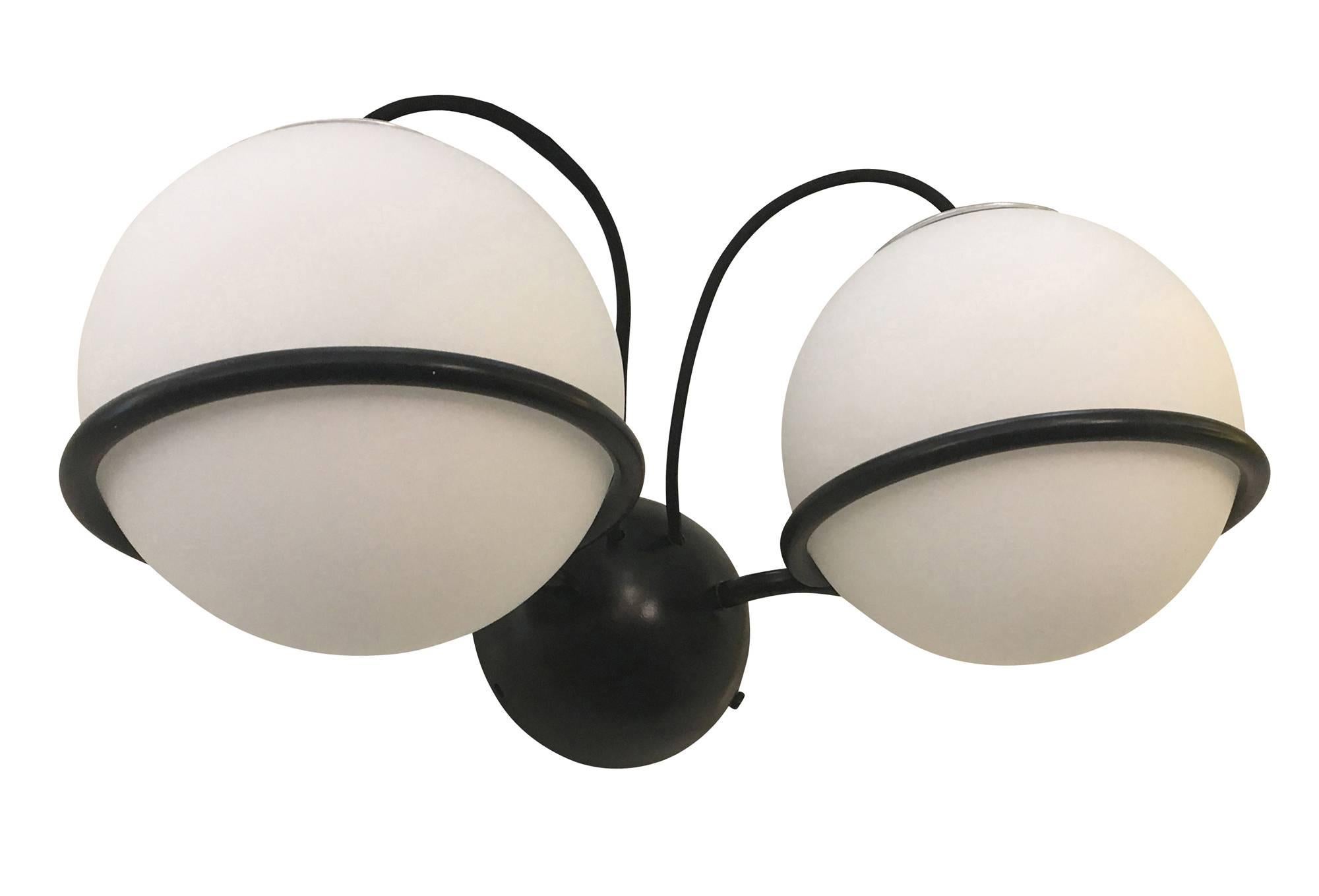 Italian  Pair of Large Sconces by Gino Sarfatti for Arteluce