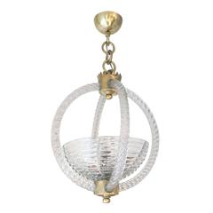 Murano Glass Chandelier Attributed to Barovier