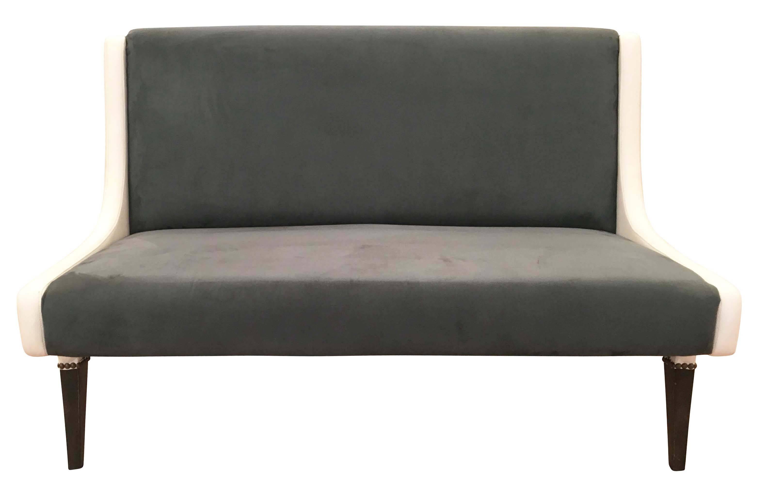 Gio Ponti Loveseat for Hotel Parco Dei Principi In Excellent Condition In New York, NY
