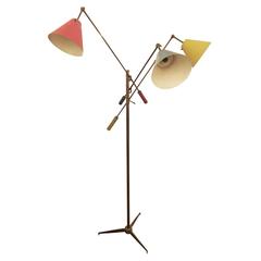 Triennale Floor Lamp by Arredoluce, Marked, 1947