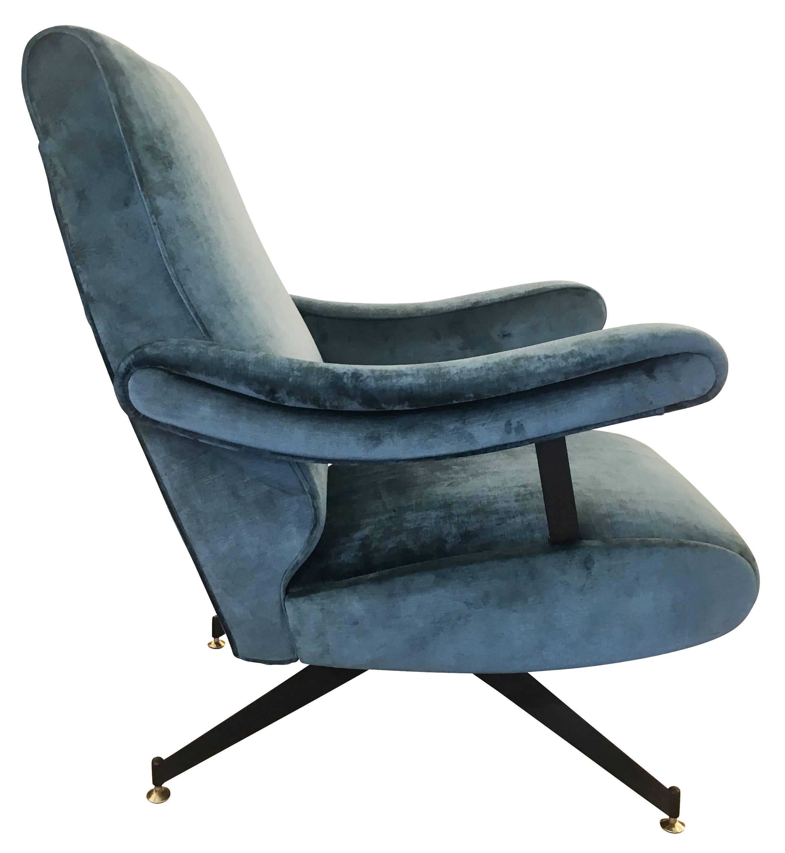 Italian Reclining Lounge Chair by Formanova