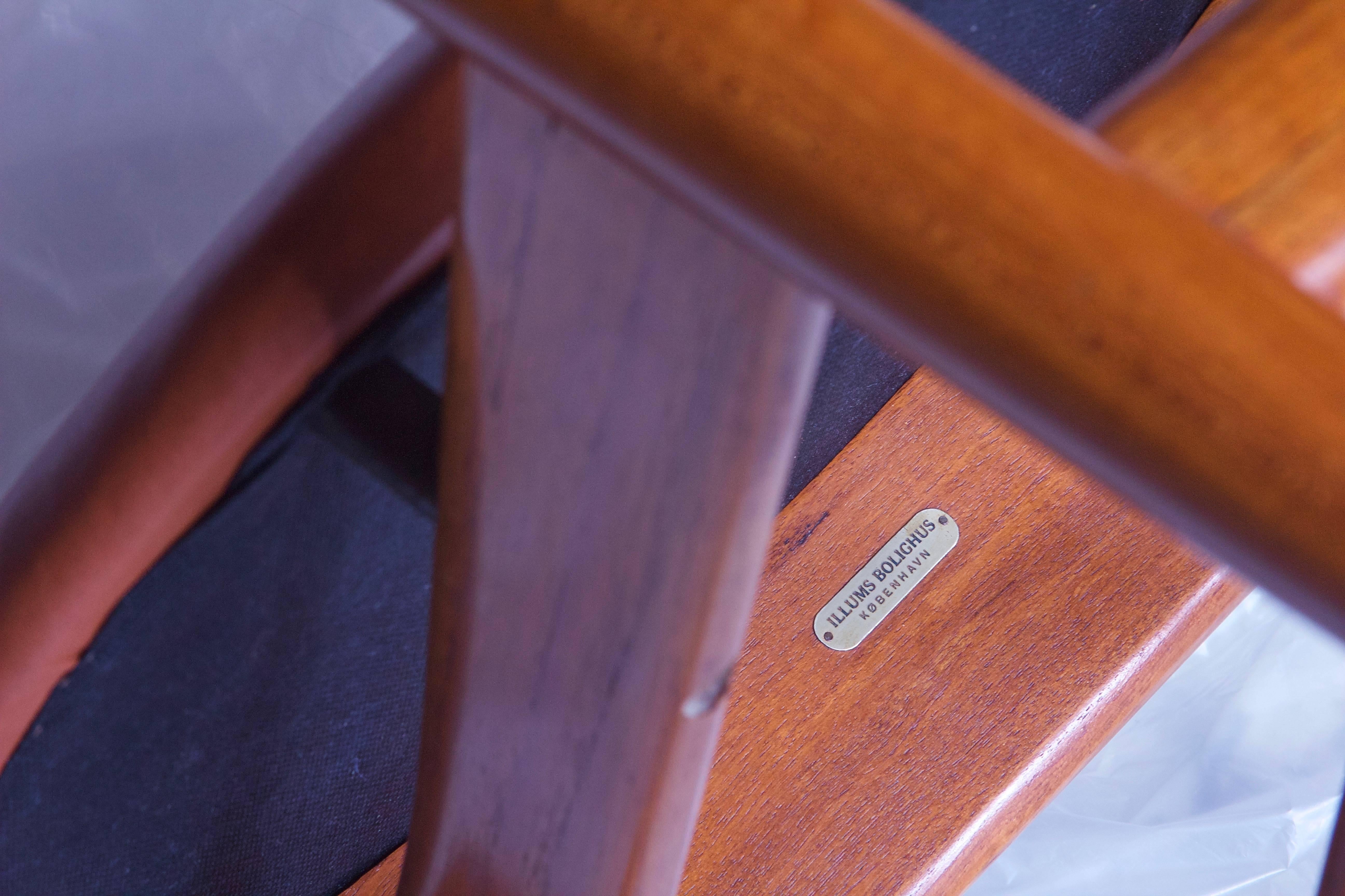 Finn Juhl Side Chair Model-108 in Teak and Leather; Denmark, 1946 2