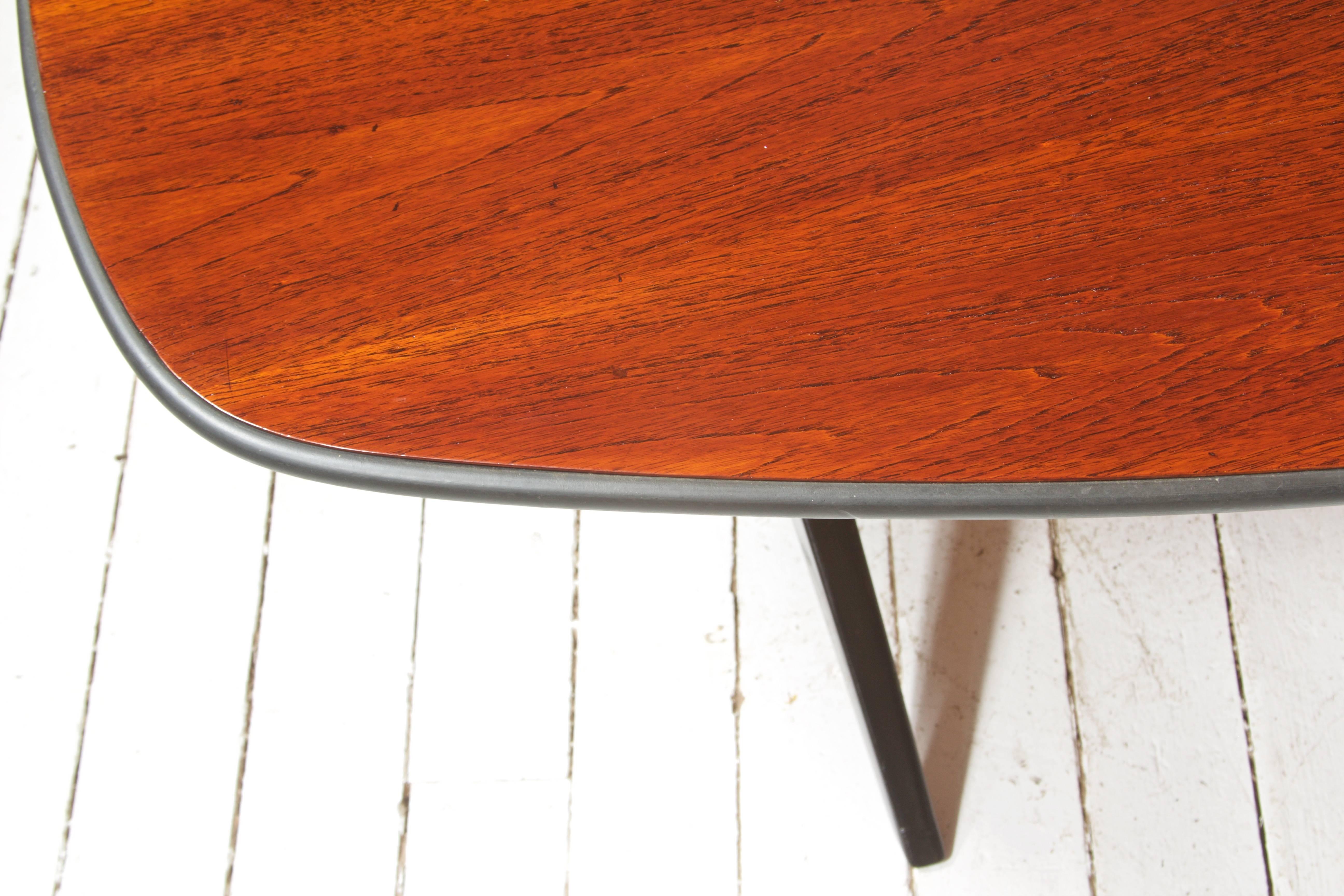 American George Nelson for Herman Miller Rosewood and Rubber Low 