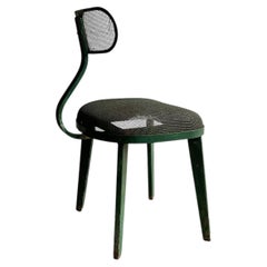 Vintage Steel & Wood American Horton Texteel Ironer Chair, 1940s