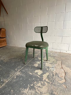 Vintage Steel & Wood American Horton Texteel Ironer Chair, 1940s
