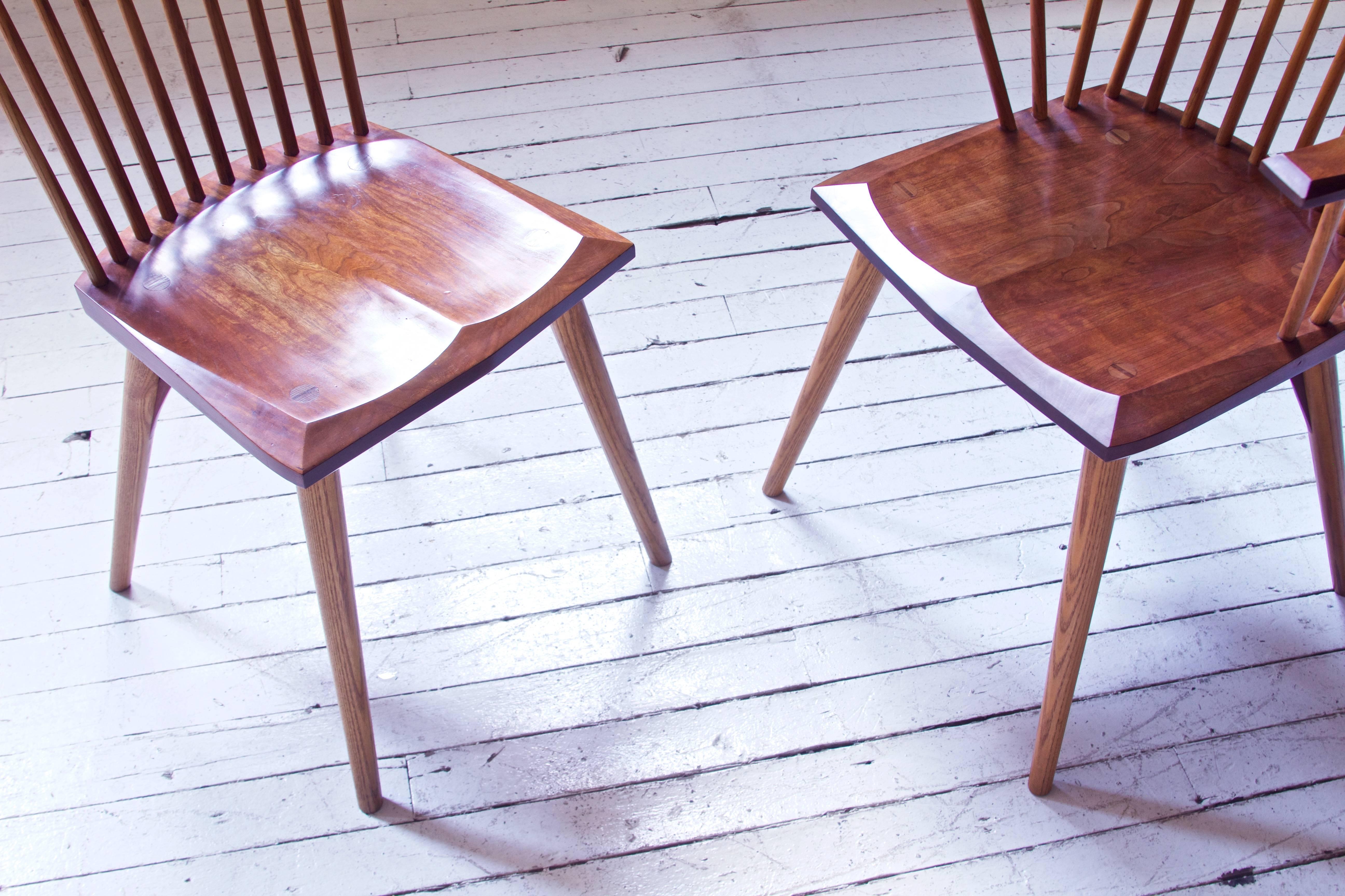 American Craftsman Vintage Set of Cherrywood Thomas Moser 'Eastward' Dining Chairs