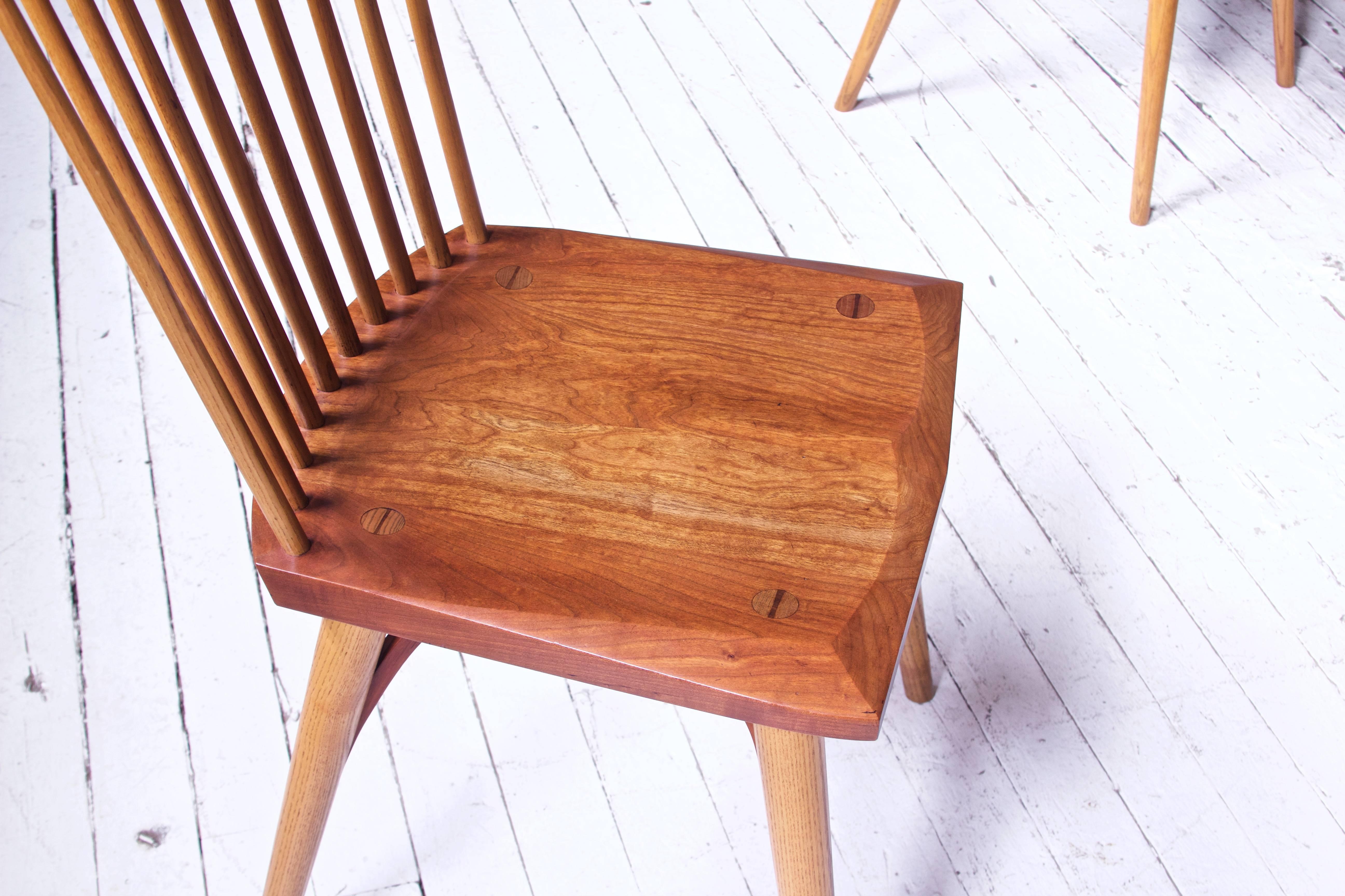 Polished Vintage Set of Cherrywood Thomas Moser 'Eastward' Dining Chairs