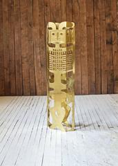 Polished Brass "Maya" TOTEM by Robert Zeidman, 1980s