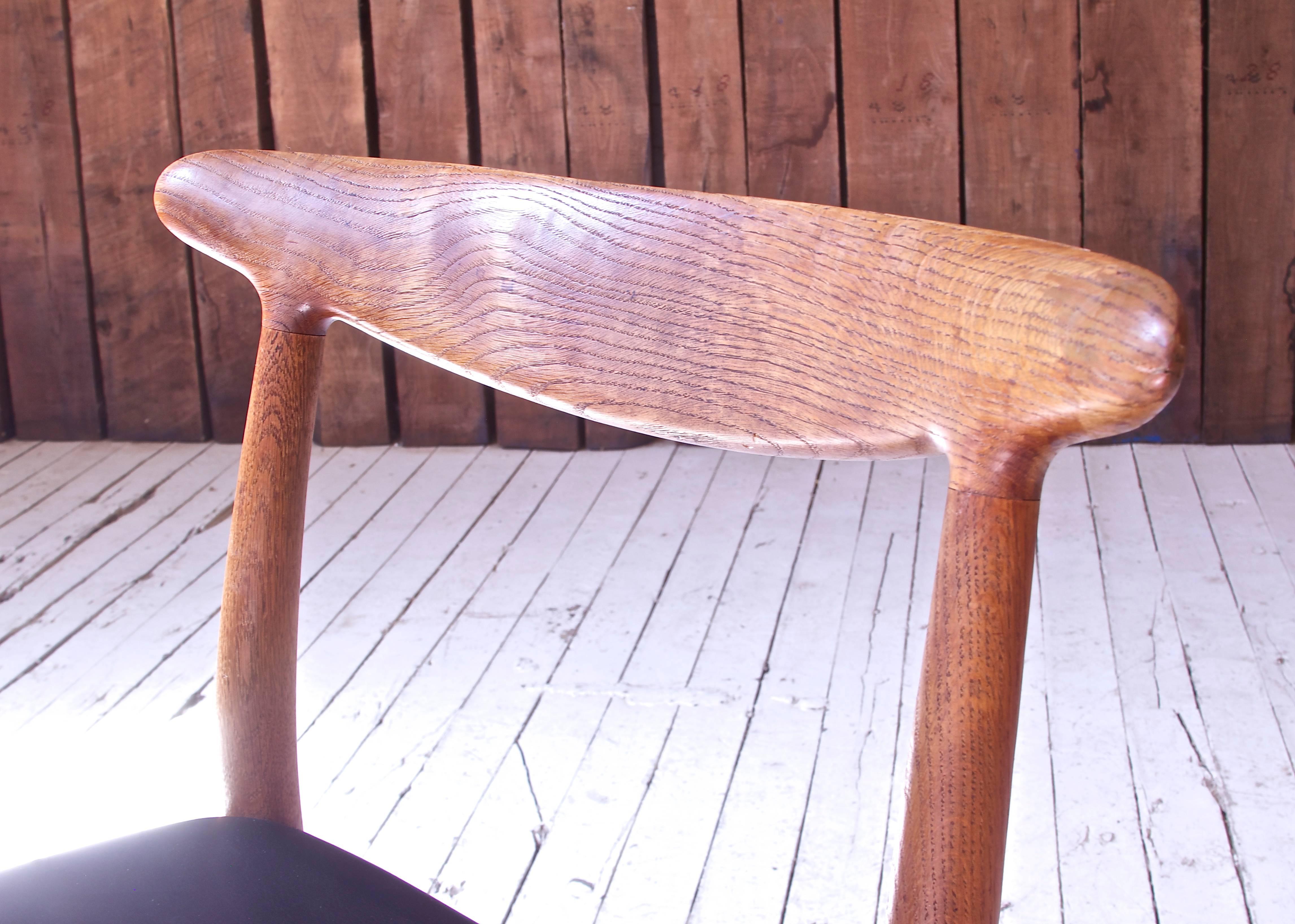 Danish Vintage Hans Wegner for C.M. Madsens 'W2' Chair in Oak; Denmark, 1950s For Sale