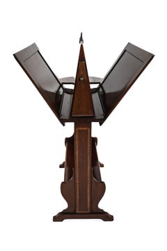 Edwardian Inlaid port folio stand